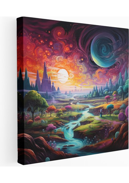 Efsanevi Yolculuk Manzara Kanvas Tablo