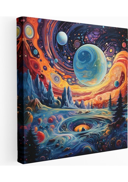Psikedelik Karışımlar Kanvas Tablo