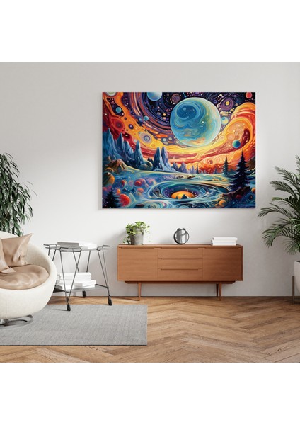 Psikedelik Karışımlar Kanvas Tablo fiyatları