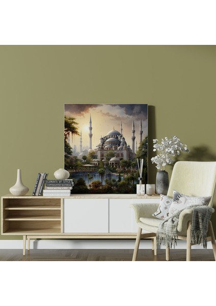 Ikonik Sultan Camii Kanvas Tablo fiyatları