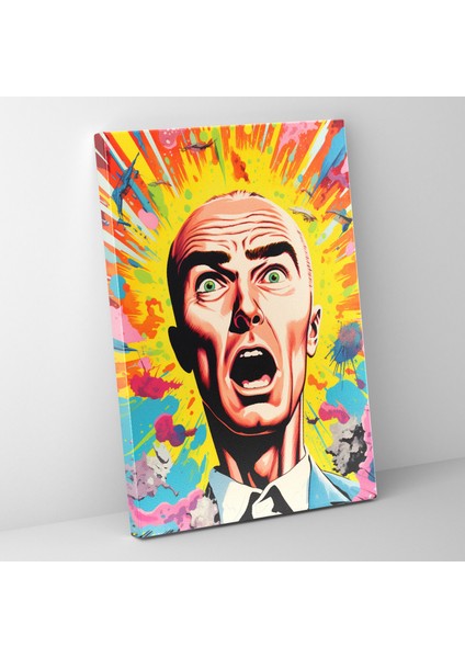 Oppenheimer Pop Art Kanvas Tablo - Duvar Sanatı Canlı Renkler Pop Art Koleksiyonu