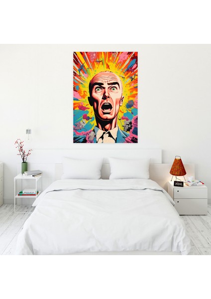 Oppenheimer Pop Art Kanvas Tablo - Duvar Sanatı Canlı Renkler Pop Art Koleksiyonu fiyatları