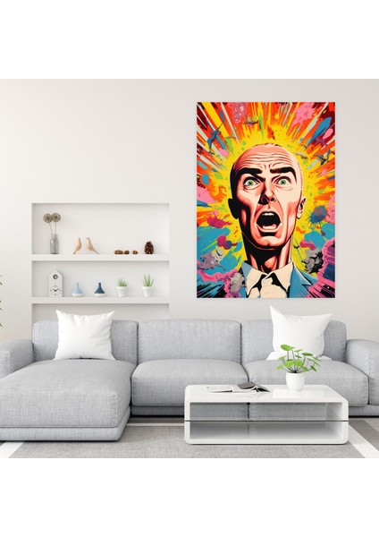 Oppenheimer Pop Art Kanvas Tablo - Duvar Sanatı Canlı Renkler Pop Art Koleksiyonu modelleri