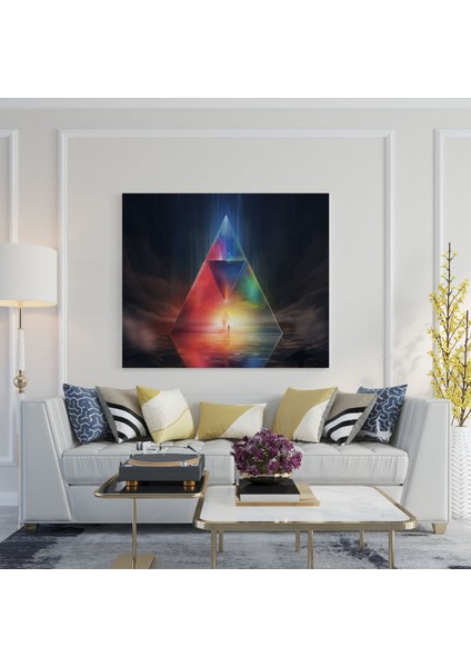 Pink Floyd Kanvas Tablo - Içe Dönük Prizma - Pink Floyd Iç Gözlem Ev Dekorasyonu Prizma fiyatları