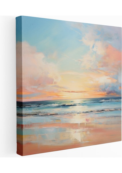 Huzurlu Gün Batımı Kanvas Tablo