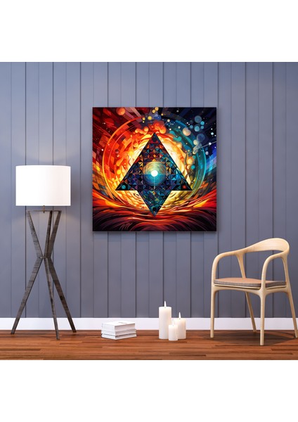 Pink Floyd Prizma Kanvas Tablo - Duvar Dekorasyonu Geometrik Şekiller Kanvas Duvar Sanatı modelleri