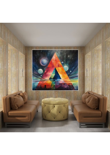 Pink Floyd Soyut Sulu Boya Kanvas Tablo - Pink Floyd Kanvas Tablo fiyatları