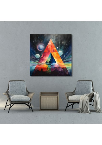 Pink Floyd Soyut Sulu Boya Kanvas Tablo - Pink Floyd Kanvas Tablo modelleri