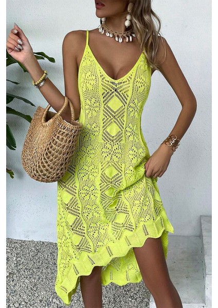 Kadın Ince Askılı Triko Elbise fırsatları