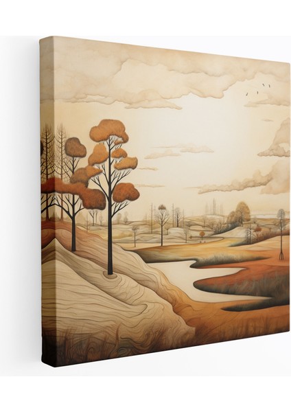 Doğal Manzara Kanvas Tablo - Doğal Kanvas Duvar Sanatı Doğa Manzarası Resim