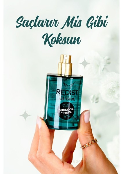 Saç Parfümü Turquoise Crystal 50 ml Cam Şişe Ferahlatıcı Aromatik Koku fırsatları