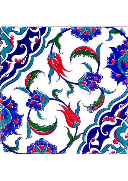 20x20 Cm Ac 44 Osmanlı İznik Desen Kütahya Çini Pano fiyatları