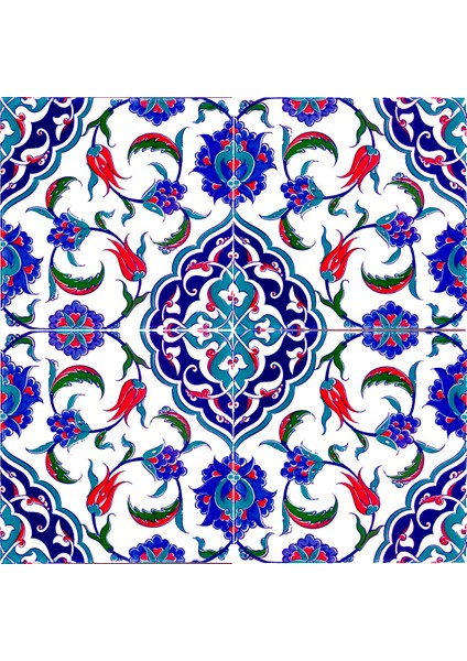 20x20 Cm Ac 44 Osmanlı İznik Desen Kütahya Çini Pano modelleri
