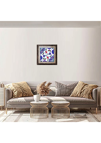 20x20 Cm Ac 44 Osmanlı İznik Desen Kütahya Çini Pano indirimleri