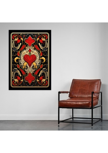 Oyun Kartları Kanvas Tablo - Oyun Kartları Kanvas Tablo Kupa Papazı Royal Flush Kanvas Duvar Sanatı fiyatları