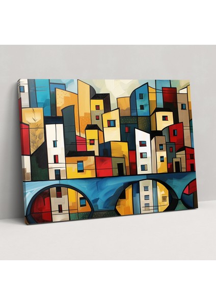 Pablo Picasso Şehir Manzaralı Kanvas Tablo - Ev Dekorasyonu Duvar Sanatı