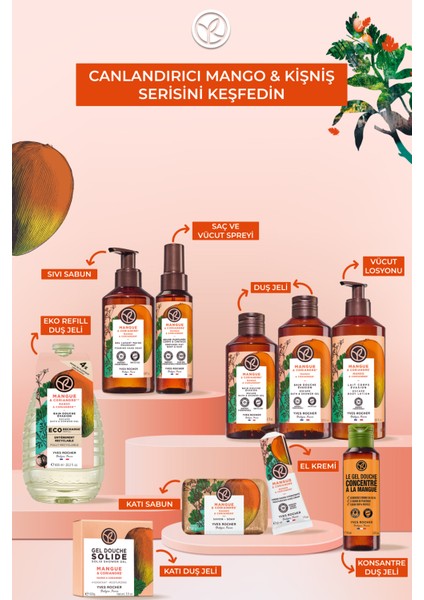 Katı Duş Jeli - Nemlendirici Canlandırıcı Mango Kişniş-SLS,SLES İçermez,Vegan-100gr