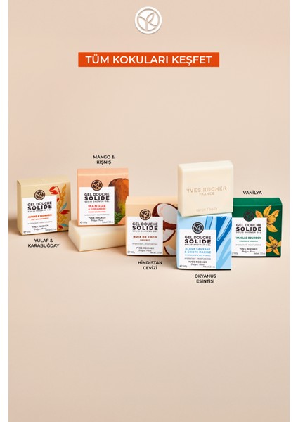 Katı Duş Jeli - Nemlendirici Canlandırıcı Mango Kişniş-SLS,SLES İçermez,Vegan-100gr