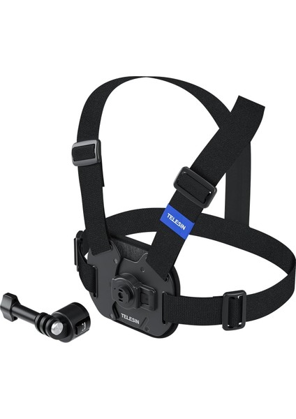 TELESIN Aksiyon Kamera Göğüs Askısı (Vest Chest) | Hızlı Çıkarılabilir Yelek Göğüs Kayışı | GoPro 13/12/11/10/9/8/7/6/5, Osmo Action 3/4/5 Pro, Insta360 Modelleri ile uyumludur (Siyah) fiyatları