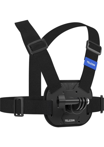 TELESIN Aksiyon Kamera Göğüs Askısı (Vest Chest) | Hızlı Çıkarılabilir Yelek Göğüs Kayışı | GoPro 13/12/11/10/9/8/7/6/5, Osmo Action 3/4/5 Pro, Insta360 Modelleri ile uyumludur (Siyah) fırsatları