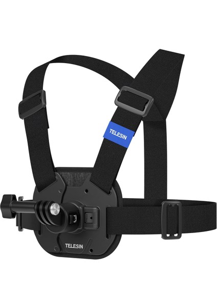 TELESIN Aksiyon Kamera Göğüs Askısı (Vest Chest) | Hızlı Çıkarılabilir Yelek Göğüs Kayışı | GoPro 13/12/11/10/9/8/7/6/5, Osmo Action 3/4/5 Pro, Insta360 Modelleri ile uyumludur (Siyah) indirimleri
