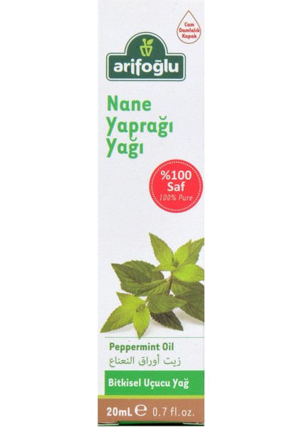 20 ml Nane Yağı - Menthae Piperitae Oleum, Bitkisel Uçucu Yağ, Glutensiz, Vegan ve Yüksek Kalite fırsatları
