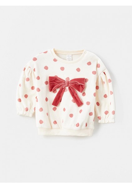 Lcw Baby Ekru Puantiyeli Kız Bebek Sweatshirt ve Tayt 2'li Takım fiyatları