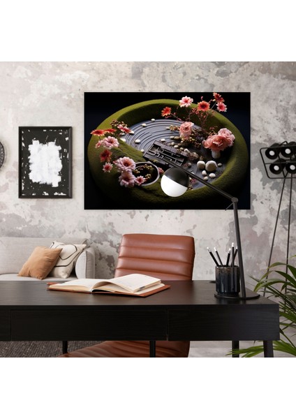 Dört Mevsim Zen Bahçesi Duvar Sanatı - Zen Bahçesi Benzersiz Desenler Kanvas Tablo Sanatı fiyatları
