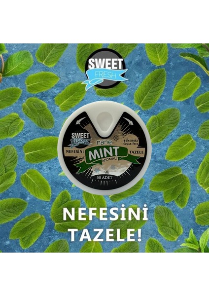 Nane Aromalı Şekersiz Şeker 10 gr - Üçlü fırsatları