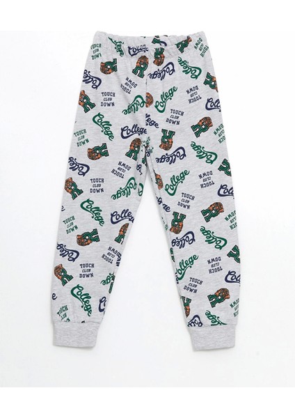 Lcw Kids Gri Bisiklet Yaka Erkek Çocuk Pijama Takımı modelleri