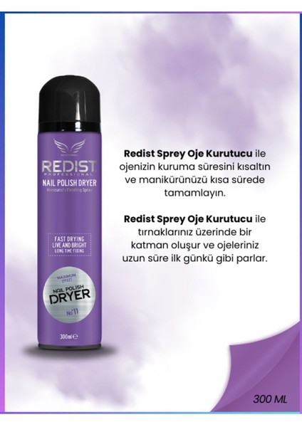 Hızla Kuruyan Oje Kurutucu Sprey - Bulaşmayı Önleyici Etki, 300 ml, Şeffaf Tırnak Bakımı İçin Özel Formül modelleri