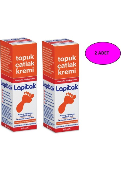 Topuk Çatlak Kremi - Etkili Onarım ve Nemlendirme Özelliği, 2×60 ml fiyatları