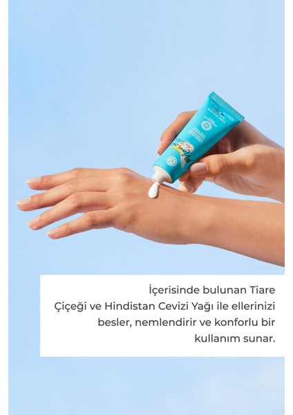 Monoi El Kremi 30 ml Tiare Çiçeği ve Hindistan Cevizi Yağı İçerikli Vegan Nemlendirici
