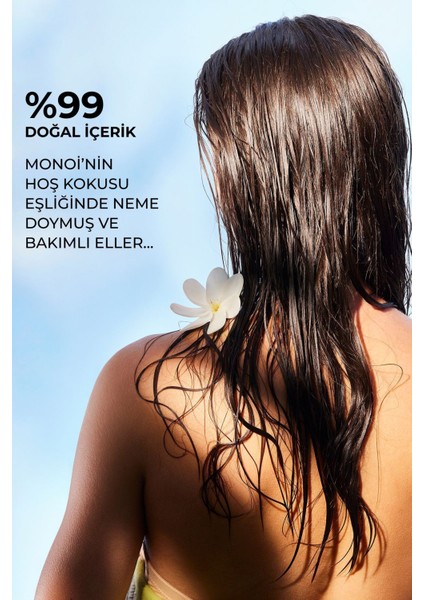 Monoi El Kremi 30 ml Tiare Çiçeği ve Hindistan Cevizi Yağı İçerikli Vegan Nemlendirici