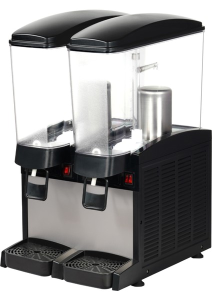 Fıskiyeli Manuel Dikdörtgen Soğuk Içecek Dispenseri, 2X20 L