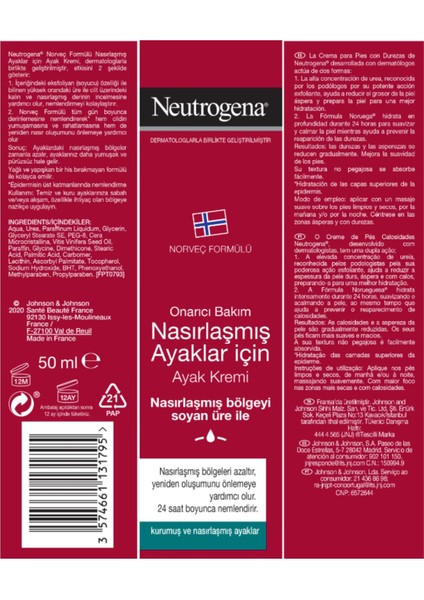 50 ml Ayak Kremi - Nasırlaşmış Derileri Yumuşatan Mükemmel Üre Formülü fırsatları