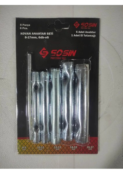 Kovan Anahtar Seti 6 Parça Set Yerli Marka