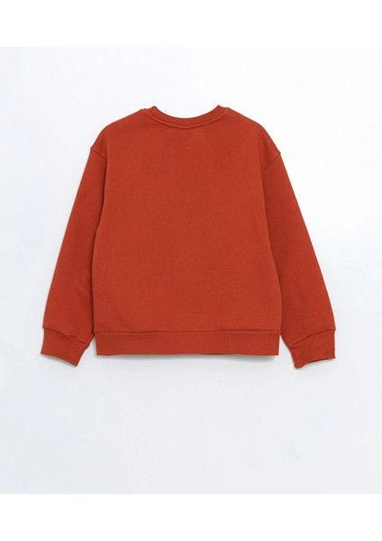 Lcw Kids Turuncu Bisiklet Yaka Kız Çocuk Sweatshirt fırsatları