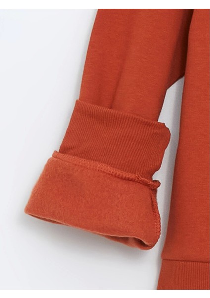 Lcw Kids Turuncu Bisiklet Yaka Kız Çocuk Sweatshirt indirimleri