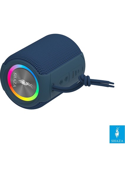SS4506/BL Taşınabilir 8W Ses Çıkışı Rgb Bluetooth Hoparlör Mavi