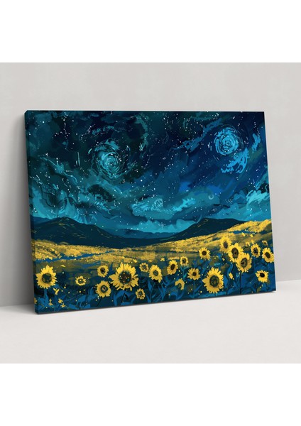 Vincent Van Gogh Geceyarısı Manzarası Kanvas Tablo - Van Gogh Kanvas Duvar Sanatı