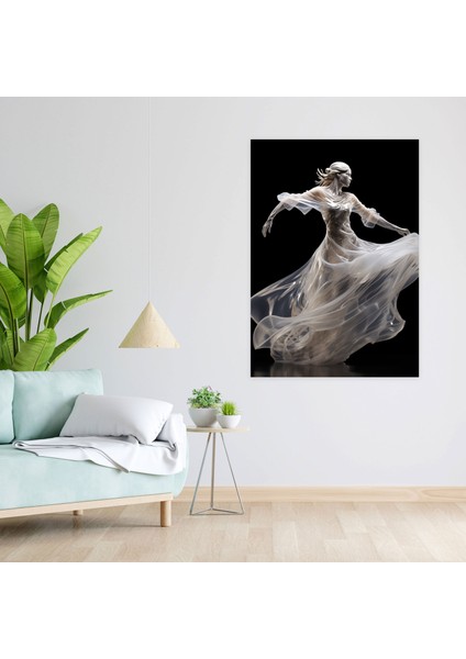 Gerçekçi Cam Heykel Duvar Dekorasyonu - Sanatsal ve Zarif Cam Heykel Hareketli Orta Boyutlu modelleri