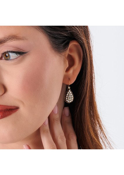 Klasik Su Damlası Kadın 2'li Takı Seti Küpe Kolye Takım Bakır El Yapımı Kararma Yapmaz Kutulu fiyatları