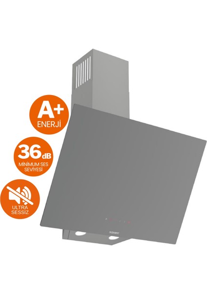 Flowart Vita Vitroseramik Elektrikli Gri Ankastre Set ( D079-SA Sessiz + MS261 + QBL62CPR) fiyatları