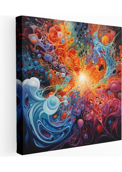 Karışan Psikedelik Kanvas Tablo Baskı