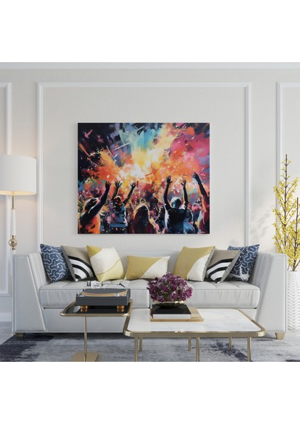 Modernist Rock Konseri Kanvas Tablosu fiyatları