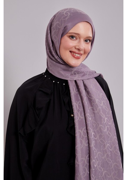 A.lila Geometrik Desen Grazia Şal