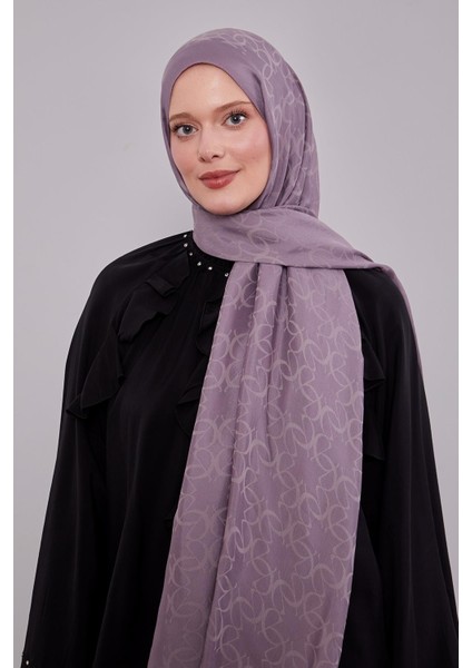 A.lila Geometrik Desen Grazia Şal modelleri