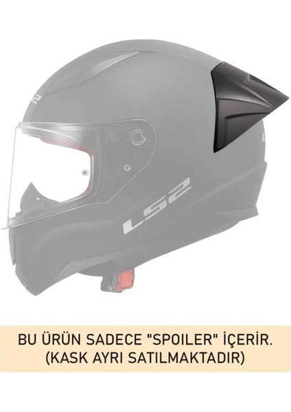 Rapid Yarış Spoileri - Hafif ve Dayanıklı Fiber, LS2 Rapid Kask Modelleri ile Uyumlu, 3M Bant ile Kolay Kurulum, Dört Mevsim Kullanıma Uygun