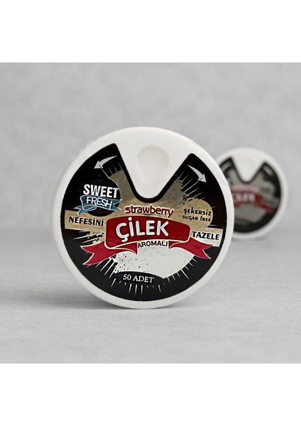 Çilek Aromalı Şekersiz Şeker 10GR modelleri